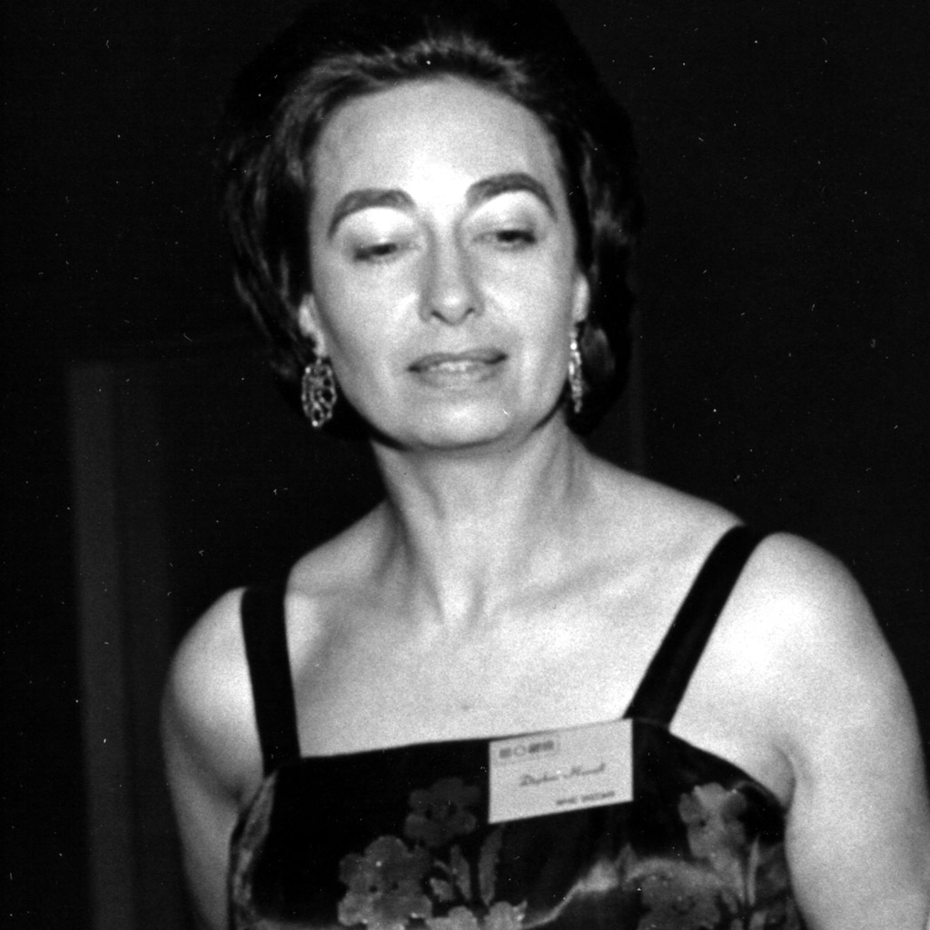 1964 Daphne in evening dress for Military Wife of the Year Event